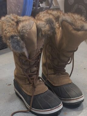 Northside Brown Faux-Fur Trim Waterproof Winter Boots